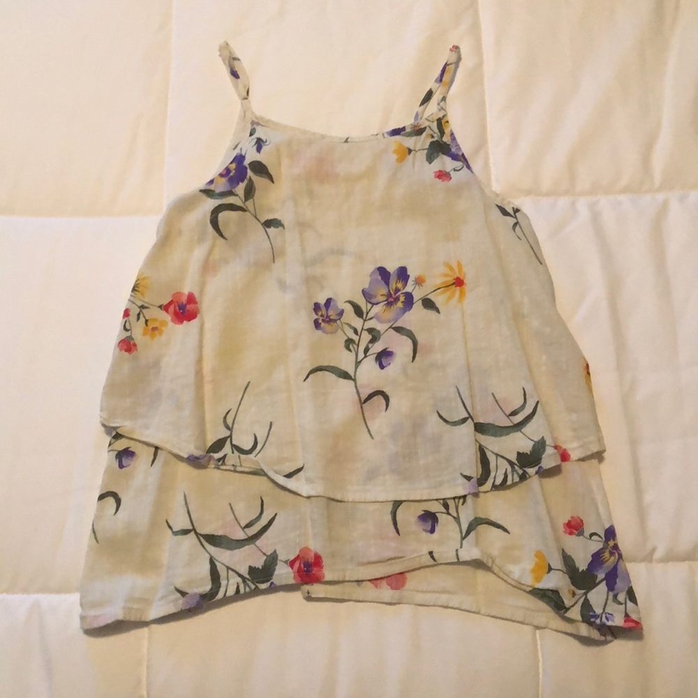 Floral sleeveless top